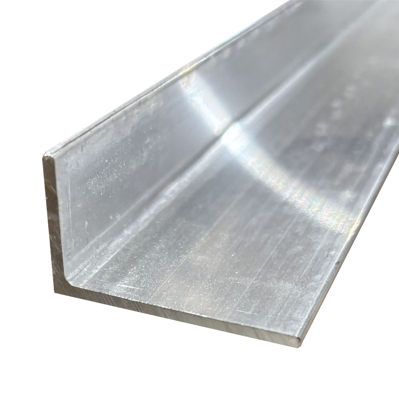 1-1/2" x 1" x 1/8" x 36", 6063-T52 Aluminum Angle