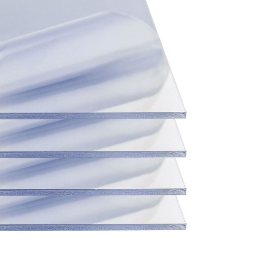 0.177" (3/16") x 12" x 24", Polycarbonate Plastic Sheet, Clear, (4 Pack)