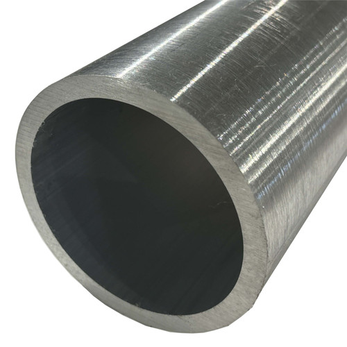 4.5" OD (4 NPS), SCH 80, 6061-T6 Aluminum Pipe, Brushed, 72 inches