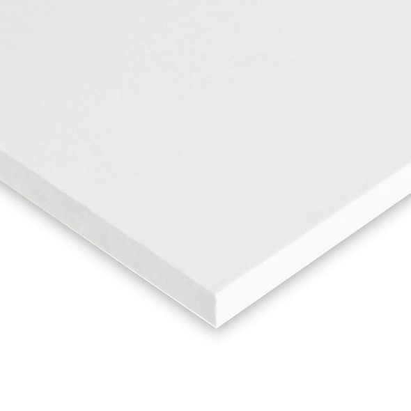 2" x 2.5" x 2.5", PTFE Teflon Plastic Sheet, White