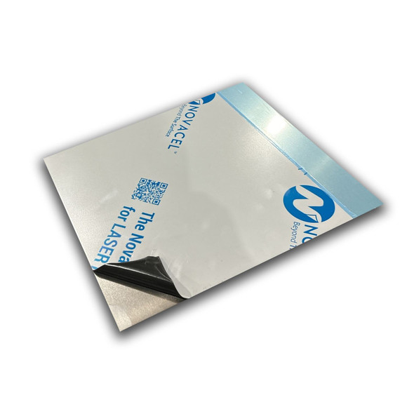 0.125" x 12" x 12", 5052-H32 Aluminum Sheet, Mill Finish w/PVC