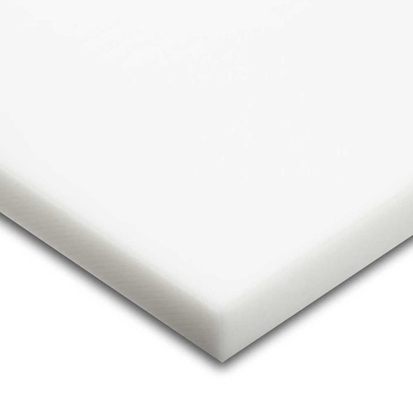 1.5" x 2.5" x 12", Acetal POM Plastic Sheet, White, ASTM D6100