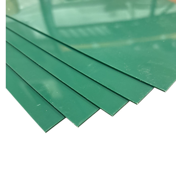 0.060" x 21" x 48", HDPE Plastic Sheet, Green (Pack of 5)