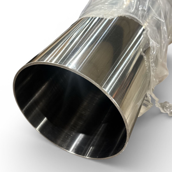 4" OD, 0.083" Wall, 3.834" ID, 316 Polished Sanitary Stainless Steel Round Tube