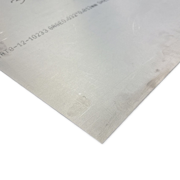 0.036", 6AL-4V Grade 5 Titanium Sheet