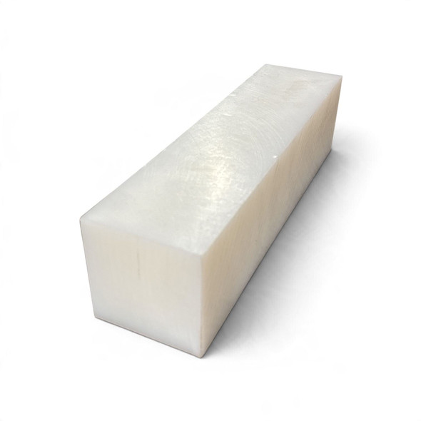 3" x 3", UHMW Plastic Bar, Sheet, Plate, White