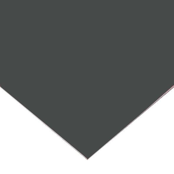 0.040" x 12" x 12", Painted Aluminum Sheet, Charcoal Gray-White