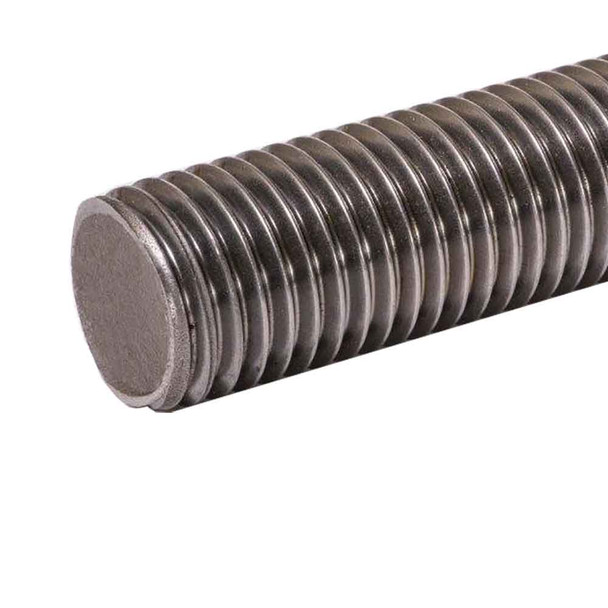 5/8 - 11 TPI x 12 inches, Low Carbon Steel Threaded Rod, Zinc Coated