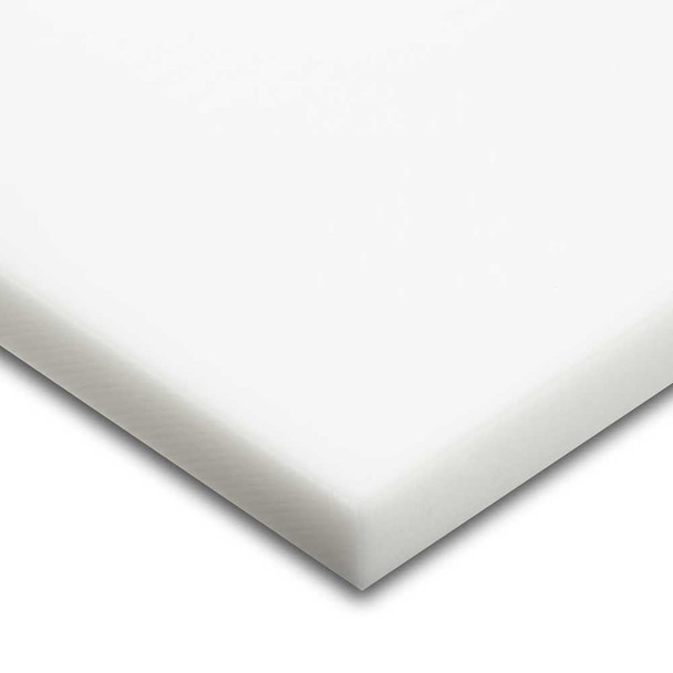 1" x 1.625" x 6", Acetal POM Plastic Sheet, White, ASTM D6100