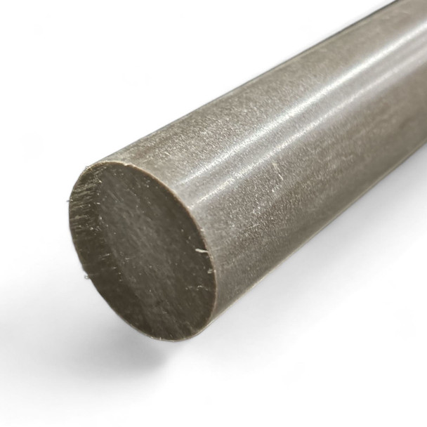 6.000 (6 inch) x 2 inches, Acetal AF Plastic Round Rod, Brown