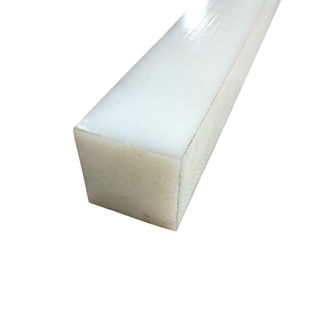 2" x 2" x 36", UHMW Plastic Bar, Sheet, Plate, White
