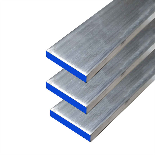 1/4" x 1-1/4" x 12" (3 Pack), 6061-T6511 Aluminum Flat Bar