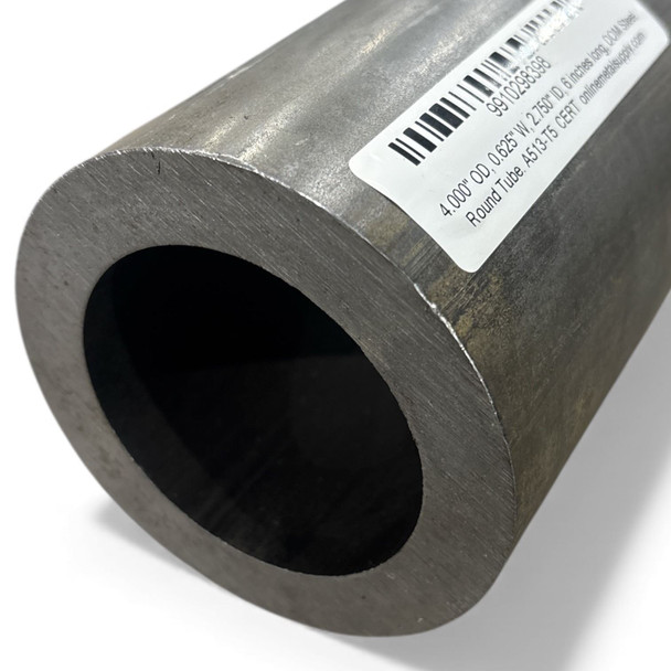 4.000" OD, 0.625" W, 2.750" ID, DOM Steel Round Tube, A513-T5