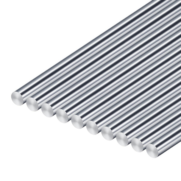 0.091 x 36 inches (10 Pack), 303 Stainless Steel Round Rod, Turned, Ground and Polished