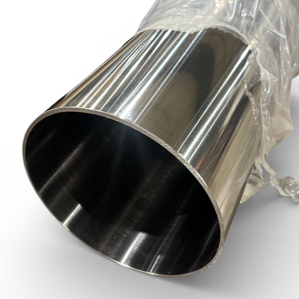6" OD, 0.109" Wall, 5.782" ID, 304 Polished Sanitary Stainless Steel Round Tube
