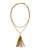 Cotton Club Collection* - Hematite and Pearl Jewelry, Single strand gold-tone hematite bead necklace with white freshwater pearl 9mm, suspended with CZ set gold-toned crown supporting  hematite bead tassel, overall drop 3”, 32” in length. Cotton Club Collection* - Hematite and Pearl Jewelry, Single strand gold-tone hematite bead necklace with white freshwater pearl 9mm, suspended with CZ set gold-toned crown supporting  hematite bead tassel, overall drop 3”, 32” in length.