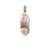 Danxia Pearls* - Pearl Pendants, Freshwater biawa pearl (15-18mm) pendant in natural purple/pink, Set in a Silver-tone, Setting features a mixed metal latch-back enhancer set with CZs 