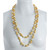 Leone d'Oro I Pearl Necklace and Leone d'Oro II Pearl Necklace (http://naughtonbraun.com/leone-doro-ii/) shown together on model where Leone d'Oro II  (http://naughtonbraun.com/leone-doro-ii/) is longer, 30". 