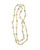 Tibet III Pearl Necklace Accented with Stones: Single strand 11-12mm white freshwater potato pearls mixed with amazonite beads on mixed metal gold-tone chain, 40” in length (rope length) Tibet III Pearl Necklace Accented with Stones: Single strand 11-12mm white freshwater potato pearls mixed with amazonite beads on mixed metal gold-tone chain, 40” in length (rope length)