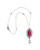 St Chapelle Pearl Necklace, freshwater Pearls and CZ  Ruby-colored necklace, 12-13mm Edison freshwater Pearl drop off CZ handset pendant with colored CZ crystal, silver color chain with 5-6mm white freshwater pearls and set CZs, CZ encrusted clasp, 19” total length with 2.7” drop pendant St Chapelle Pearl Necklace, freshwater Pearls and CZ  Ruby-colored necklace, 12-13mm Edison freshwater Pearl drop off CZ handset pendant with colored CZ crystal, silver color chain with 5-6mm white freshwater pearls and set CZs, CZ encrusted clasp, 19” total length with 2.7” drop pendant