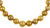 San Marco - Gold Edison Pearl Necklace, shown flat, zoom on largest pearls, Gold freshwater round Edison graduated pearls (12 - 17 mm), Single-strand pearl necklace, 18" long, princess length, Brushed gold-tone moonlight clasp San Marco - Gold Edison Pearl Necklace, shown flat, zoom on largest pearls, Gold freshwater round Edison graduated pearls (12 - 17 mm), Single-strand pearl necklace, 18" long, princess length, Brushed gold-tone moonlight clasp