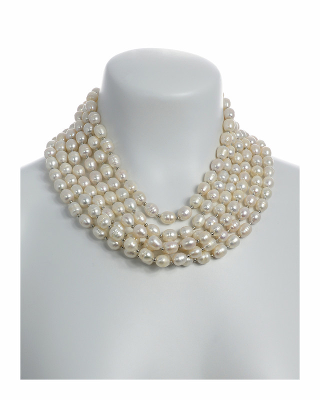 6-strand Princess-length PEARL Necklace: Beauchamp Place