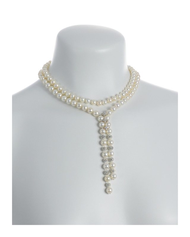 PEARL Necklace that Converts from Lariat to Choker Style
