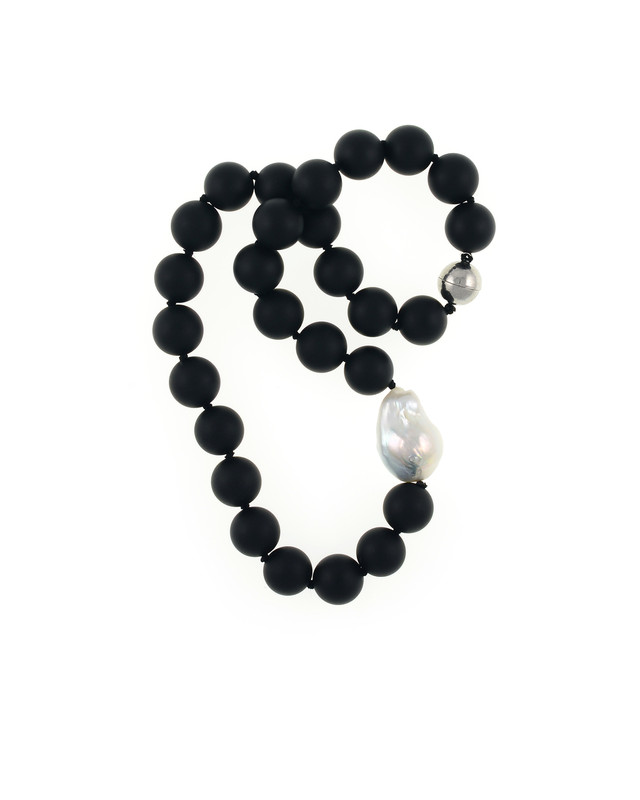 ネックレス・ペンダント Pearl with Onyx Beads Necklace #7733 Pearl and Onyx Necklace, Black & White Stunner!
