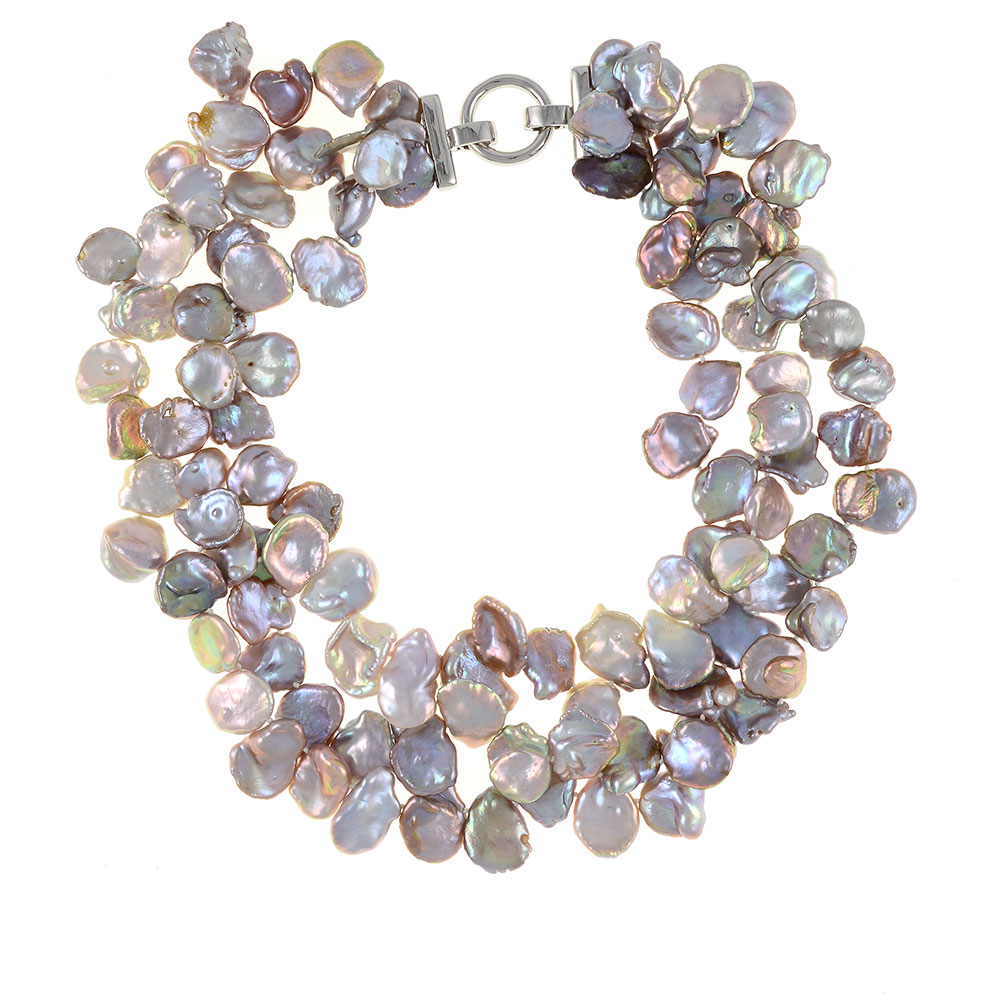 Dotter | Grey Keshi Pearl Necklace