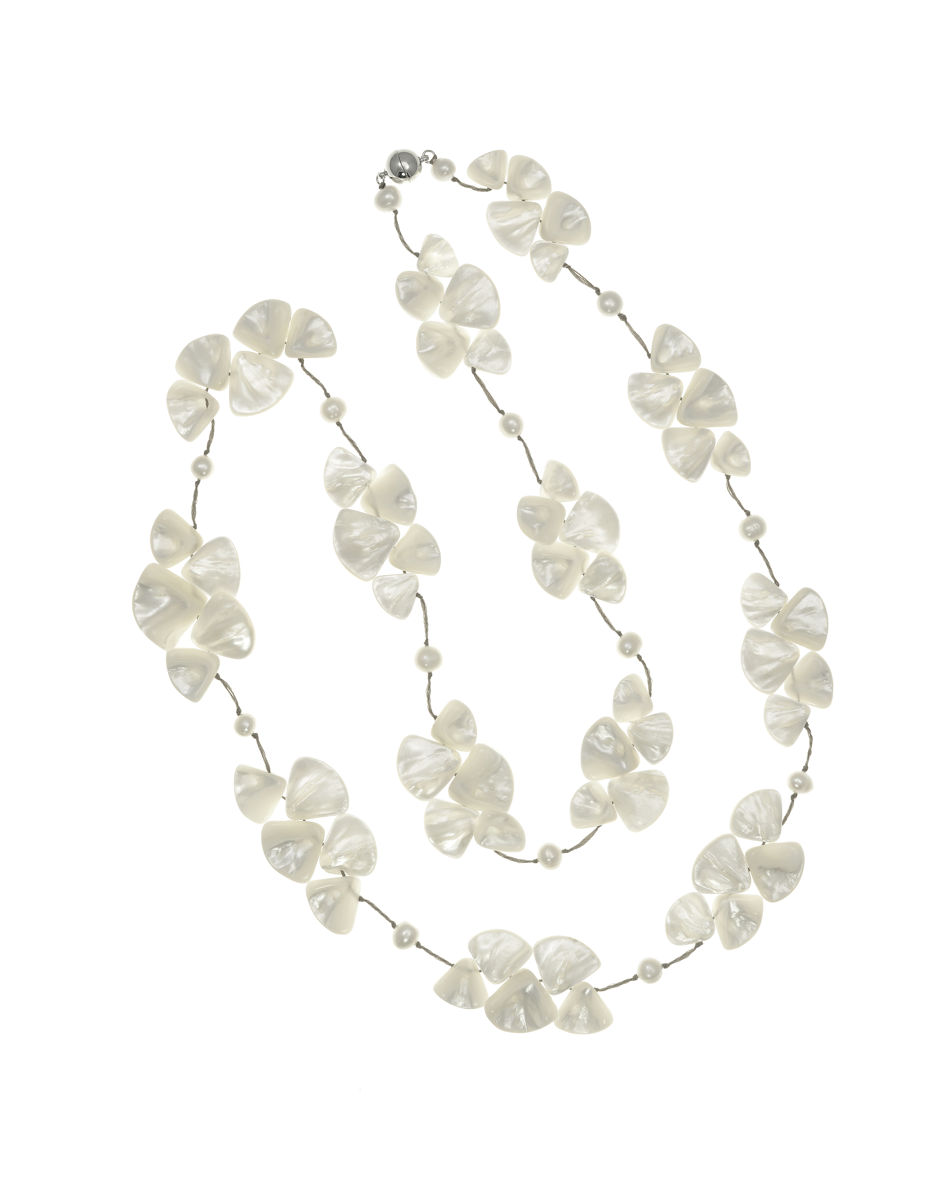 Natural SeaShell Flower Mother-of-pearl Shell Large Beads for
