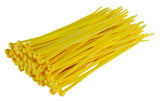 Yellow Nylon Cable Ties (Pack of 100)