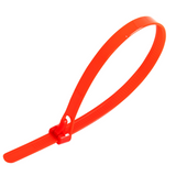 Red Reusable Trigger Cable Ties - 10", 50lb Tensile Strength (Pack of 100)