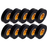 Black Electrical Tape, 3/4in x 66ft - Pack of 10