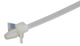 White / Natural Push Mount Winged Cable Ties (Pack of 100)