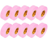 Pink Electrical Tape, 3/4in x 66ft - Pack of 10