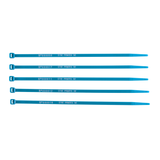 Fluorescent Blue Printed Cable Ties (Pack of 1,000)