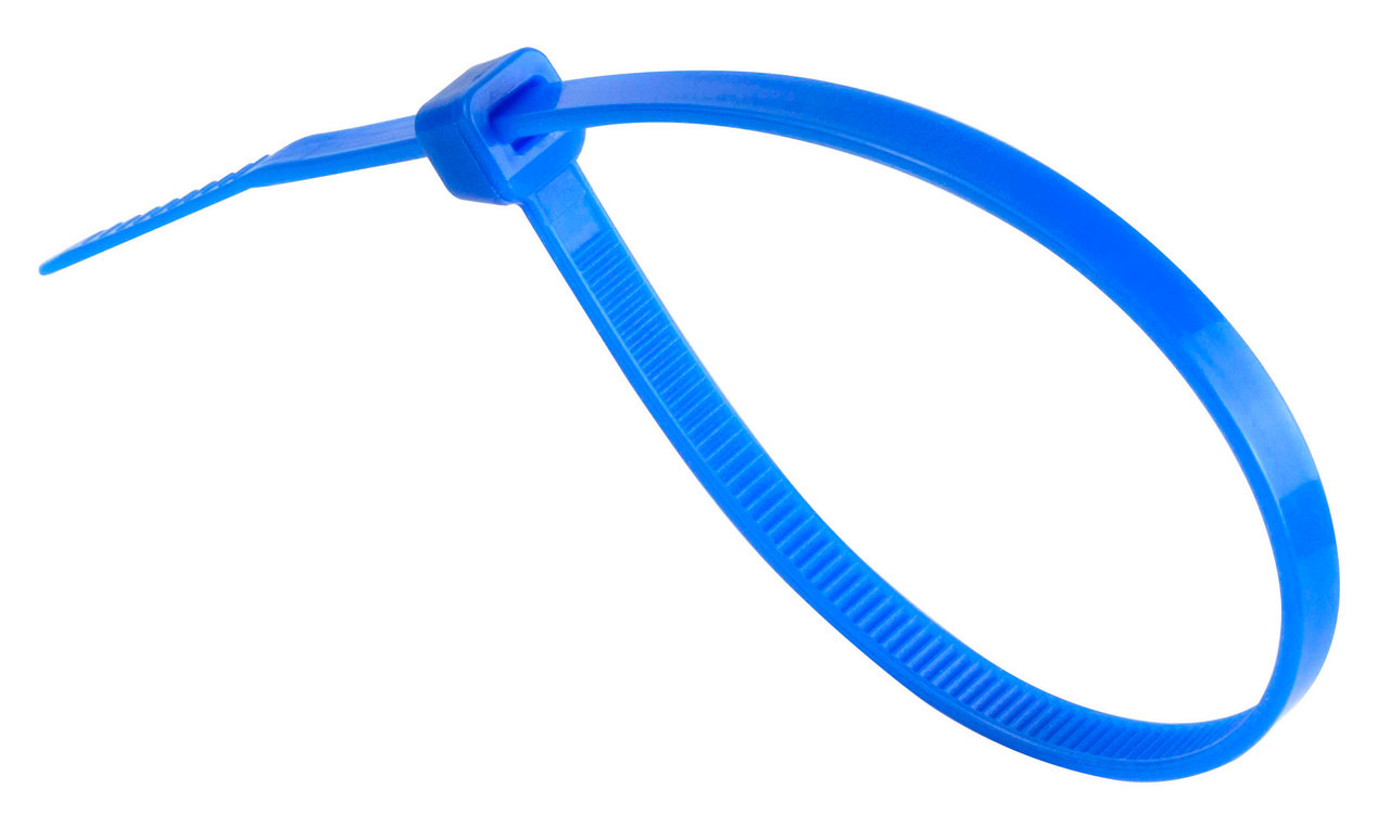 Blue cable ties