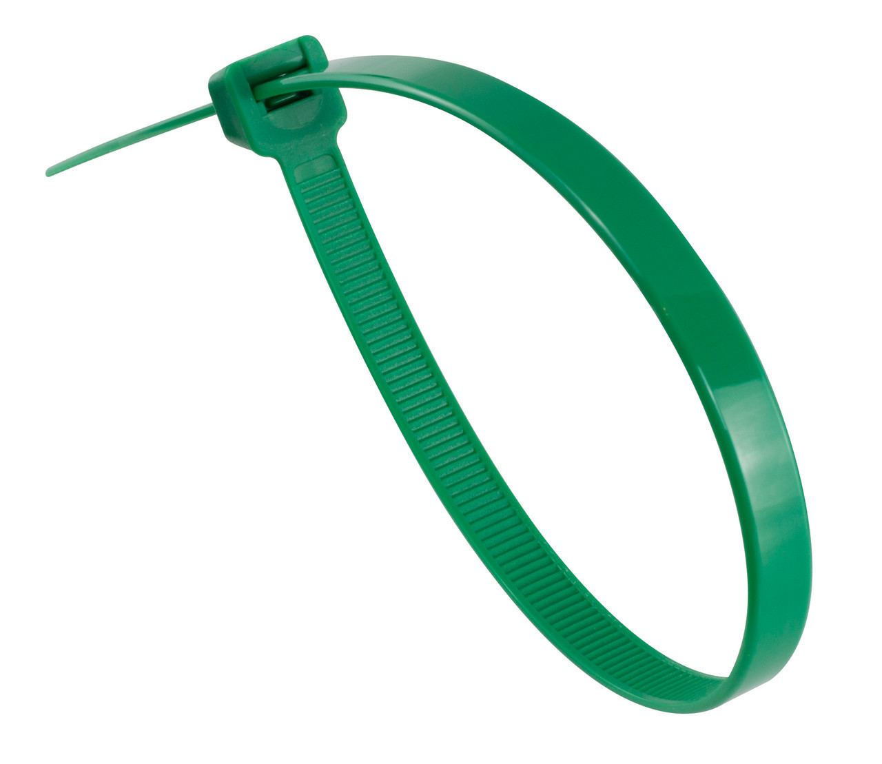 Green cable ties