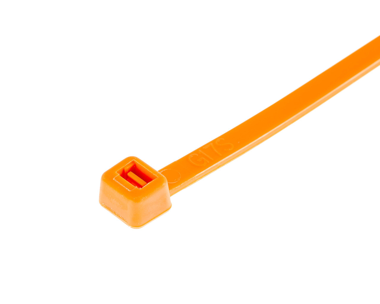 Orange cable ties