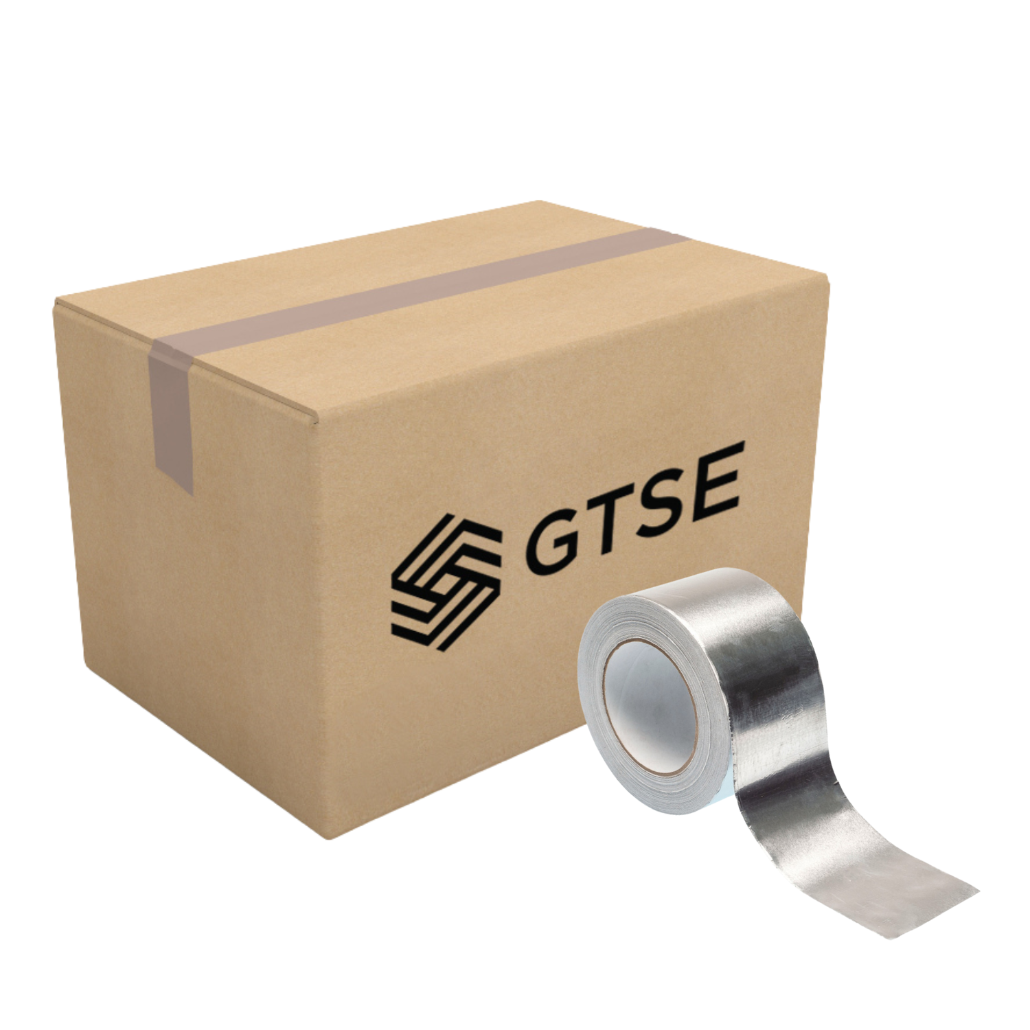 Wide Aluminum Foil Tape, 4" x 164ft - 12 Rolls Carton Pack
