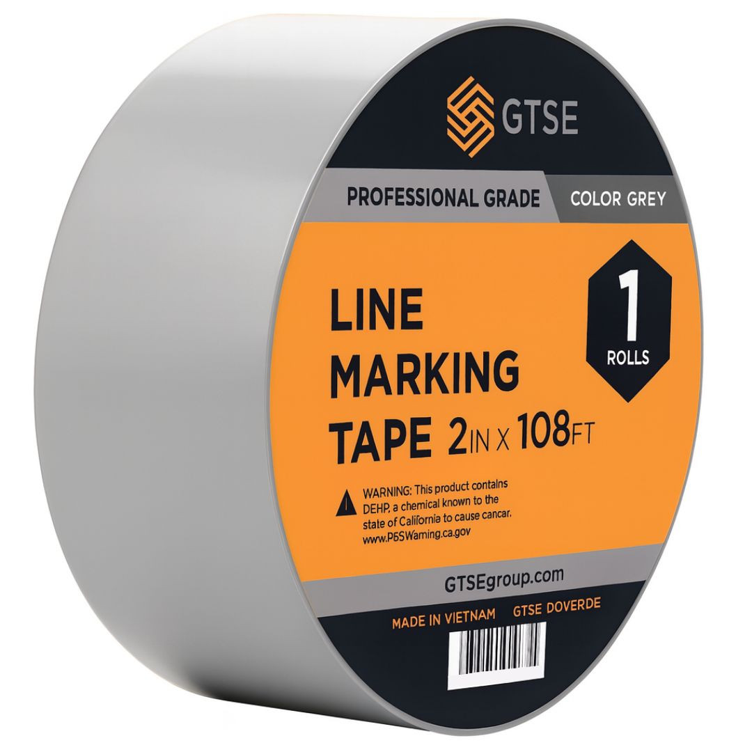 Gray Floor Line Marking Tape - 2" x 108ft (36 yards)