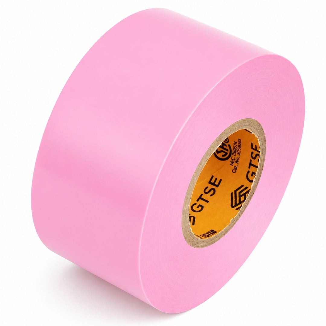 Wide Pink Electrical Tape, 2in x 66ft - Pack of 1