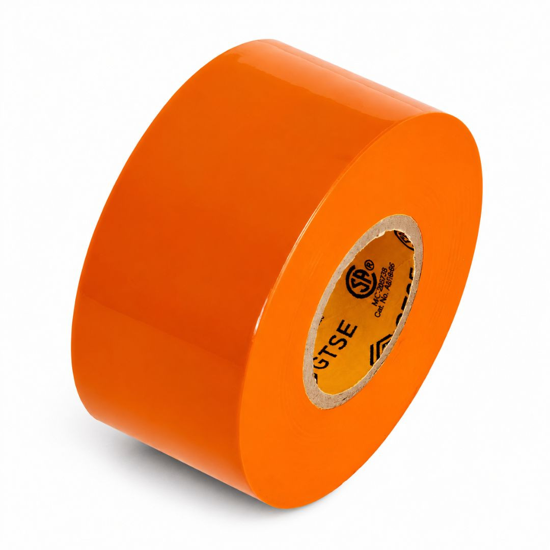 Wide Orange Electrical Tape, 2in x 66ft - Pack of 1
