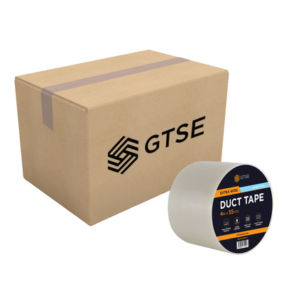 Clear Duct Tape, 4" x 164ft - 24 Rolls Carton Pack