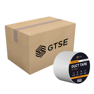 White Duct Tape, 4" x 164ft - 24 Rolls Carton Pack