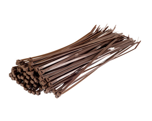 Brown cable ties