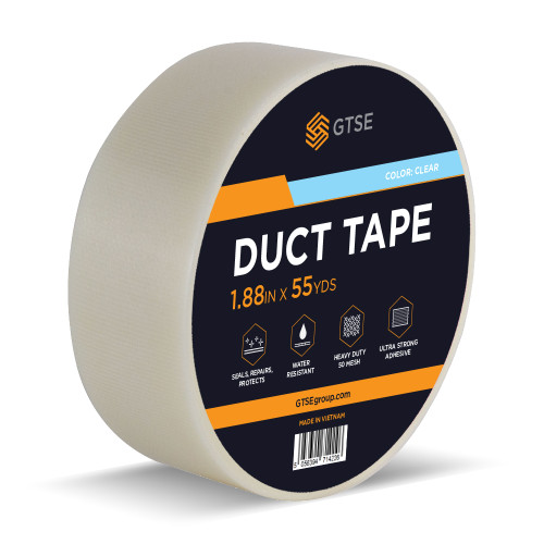 Clear Duct Tape, 1.88" x 164ft 