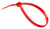 Red Nylon Zip Ties / Cable Ties (Pack of 100)