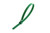 Green Reusable Trigger Zip Ties - 10", 50lb Tensile Strength (Pack of 100)