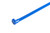 Blue Reusable Trigger Zip Ties - 10", 50lb Tensile Strength (Pack of 100)